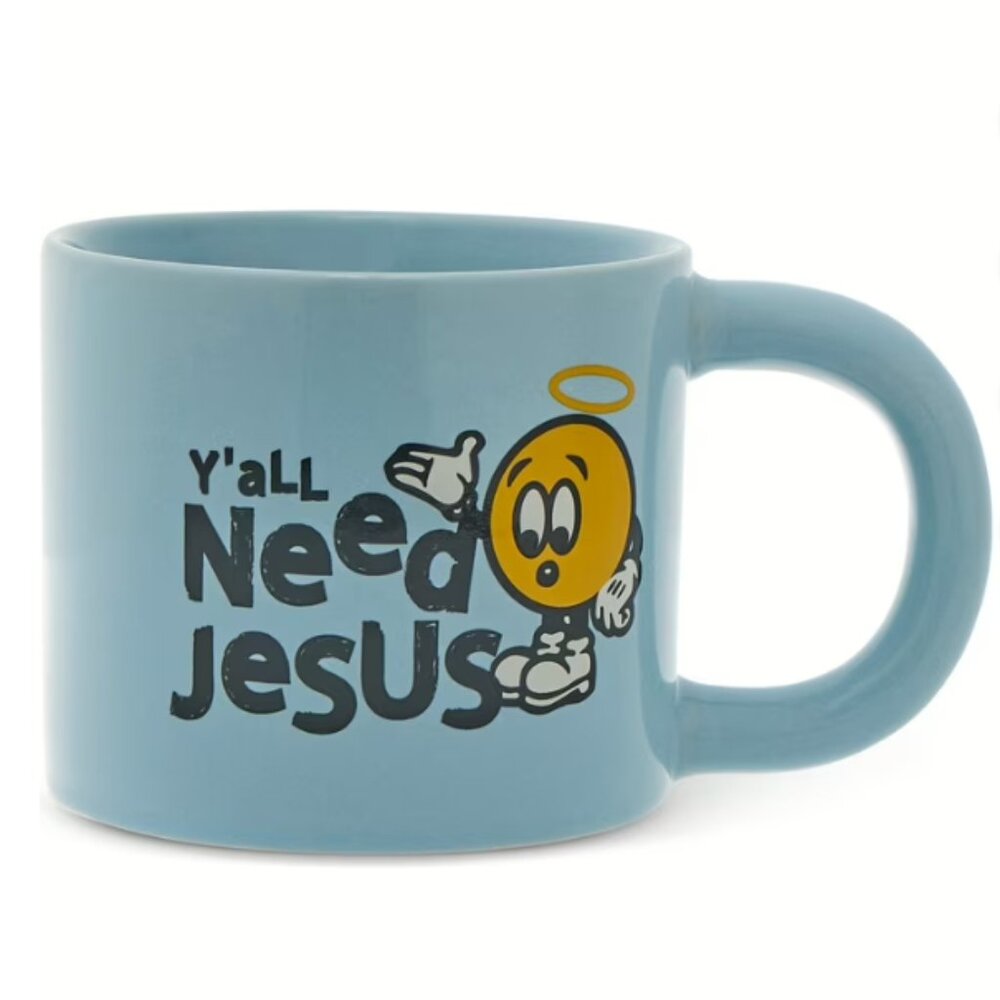 "Yall Need JESUS" Blue Mug Cup